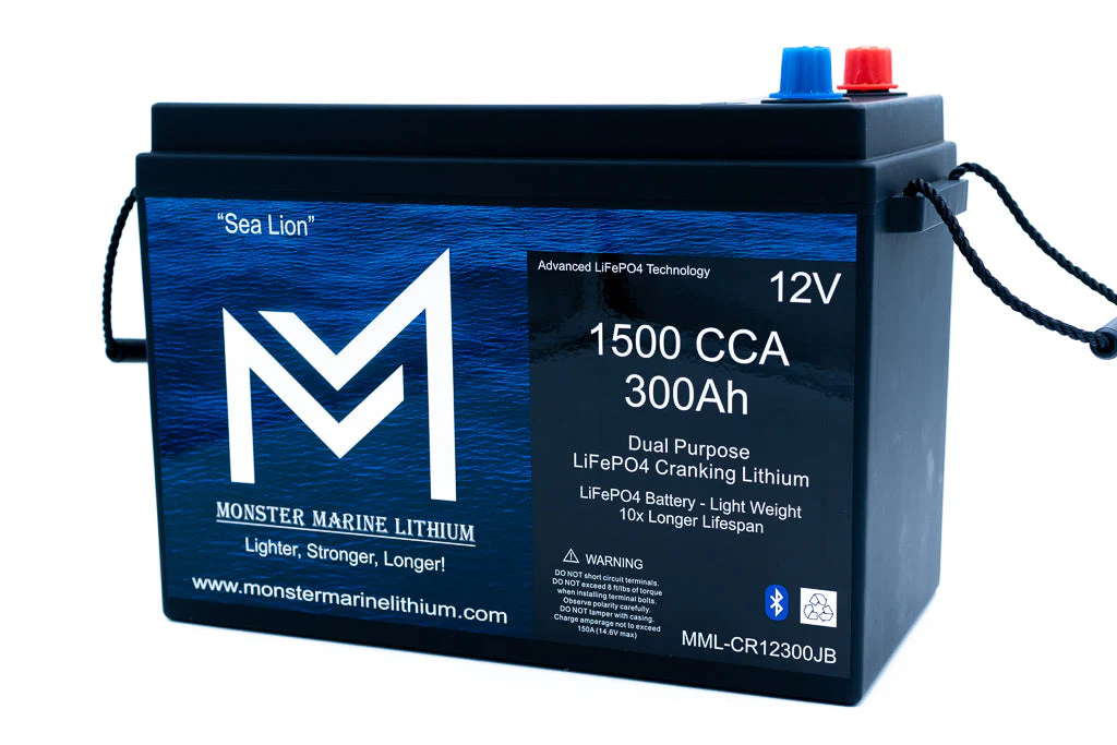 1500 CCA 300AH Dual Purpose Cranking Lithium Bluetooth "Sea Lion" - Image 3