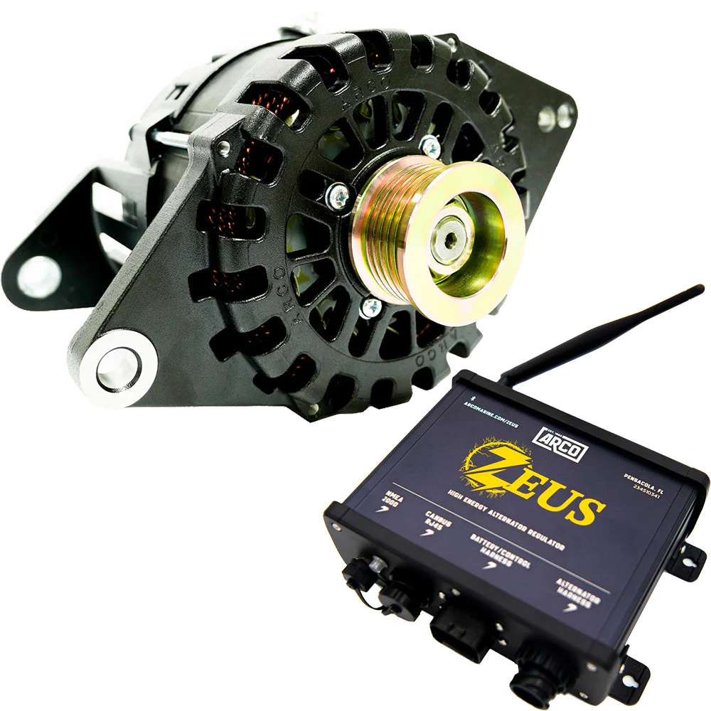 ARCO Zeus A275L 1"-2" Single Foot Alternator w/Isolated Ground, Regulator  Zeus High-Energy Alternator Regulator [4030-AZ1000]