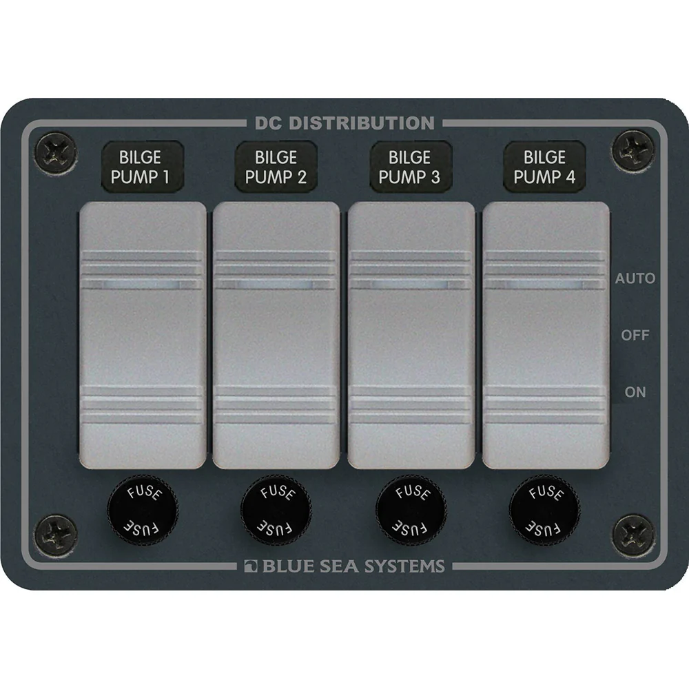Blue Sea 8666 Contura 4 Bilge Pump Control Panel  [8666]