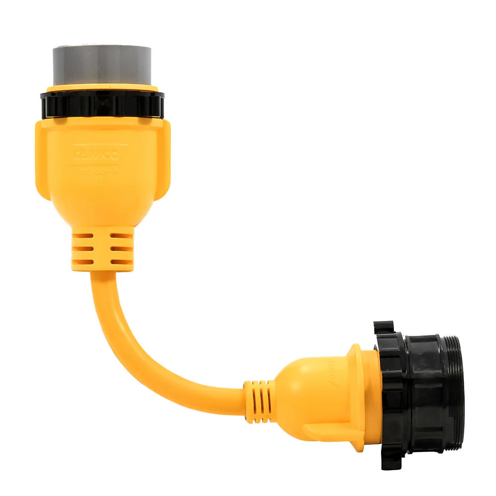 Camco 50AM/30AF Power Grip Marine 12" Locking Adapter - M-Lock/F-Locking Adapter [55625] - Image 2