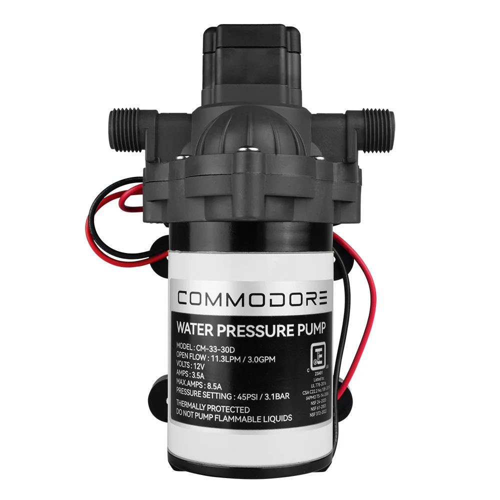 Commodore 3.0 GPM Water Pump - 12V [CM-33-30D] - Image 2