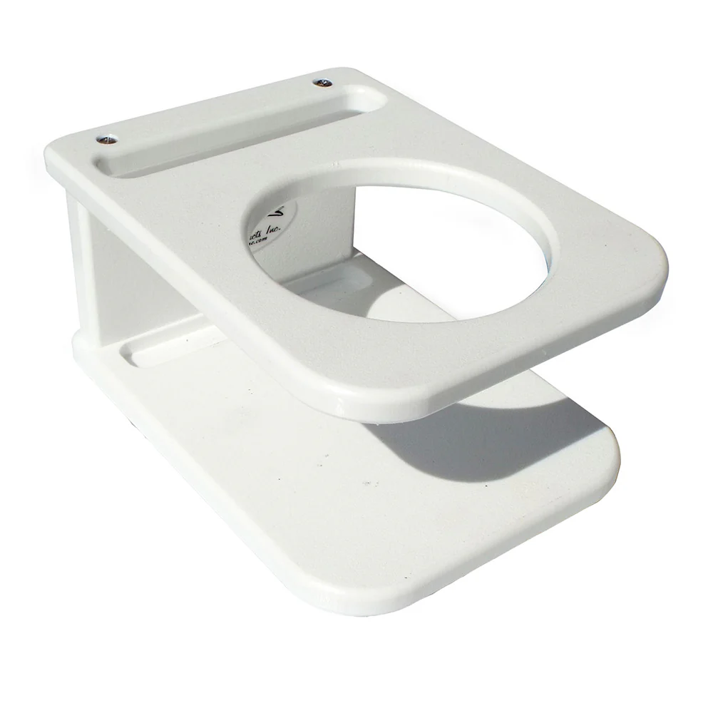 Deep Blue Marine Side Mount Single Drink Holder - Suction Cup Mount - White [SSDH]