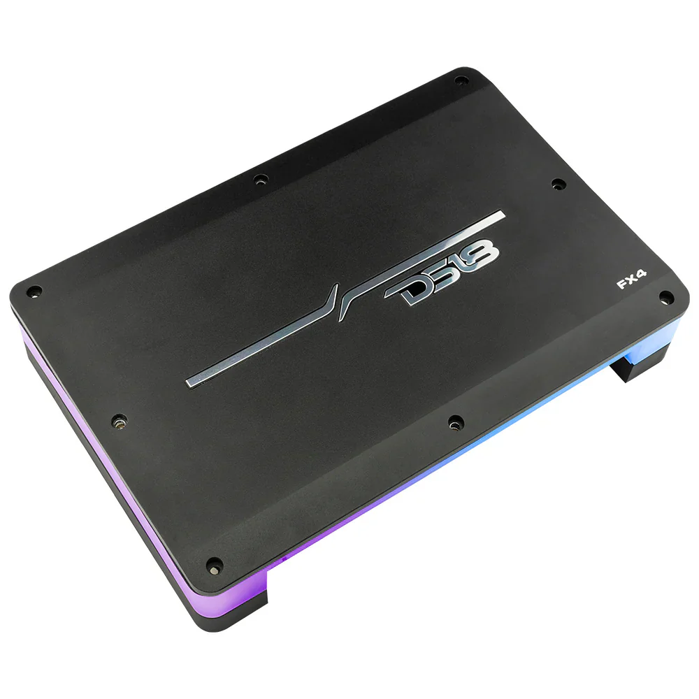 DS18 Flush/Surface Mount 4-Channel Class D Amplifier w/Acrylic Cover - 4x180W RMS @ 4 Ohm [FX4] - Image 5