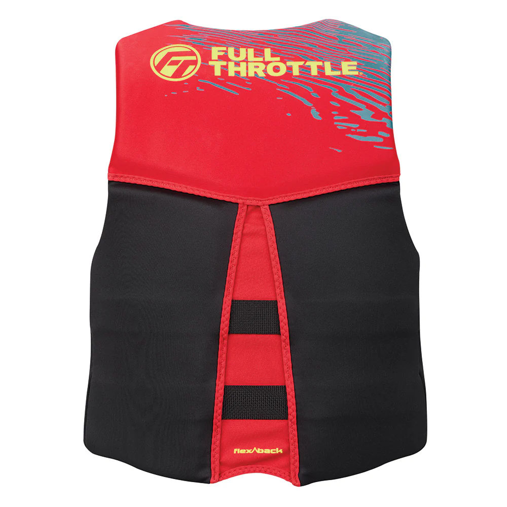 Full Throttle Men's Rapid-Dry Flex-Back Life Jacket - M - Red/Black [142500-100-030-26] - Image 2