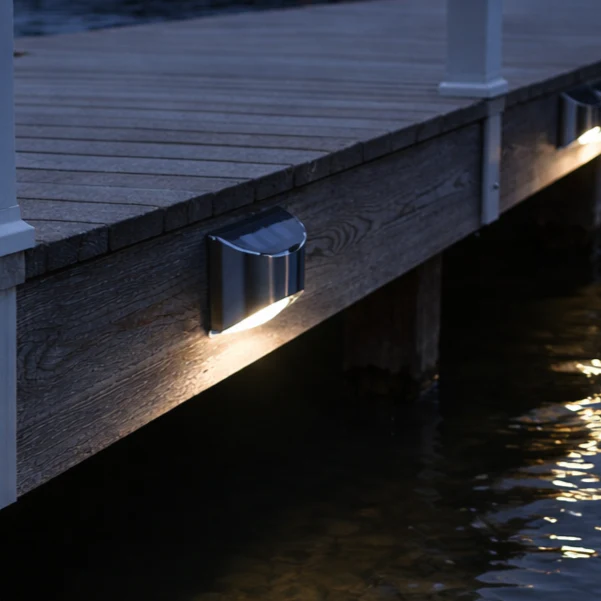 LED Dock & Deck Side Mount Lights - Solar Powered Light (2-Pack) - Image 6