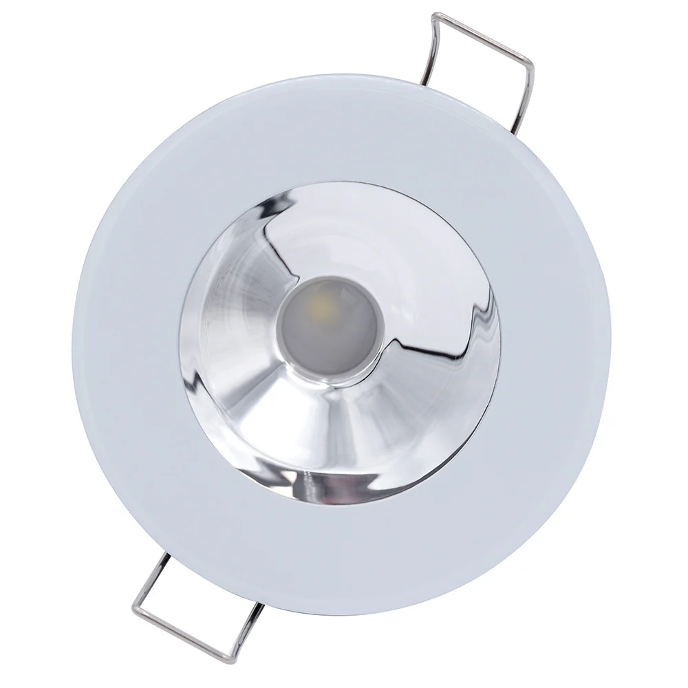 Lumitec Illusion Flush Mount LED Down Light - Spectrum RGBW - Cool White - White Housing - Chrome Reflector [117137] - Image 2