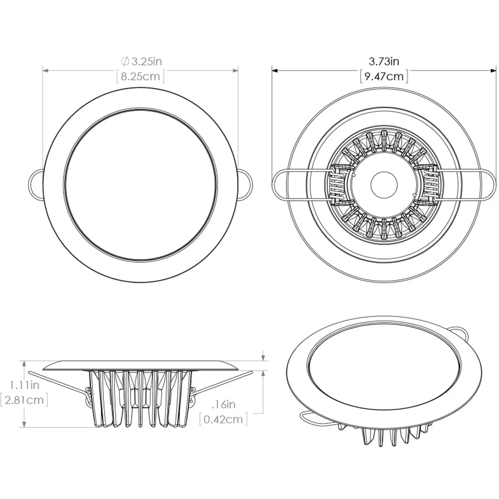 Lumitec Mirage Flush Mount Down Light Spectrum RGBW - White Housing [113127] - Image 2