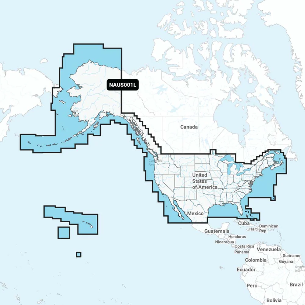 Navionics NAUS001L - U.S.  Coastal Canada - Navionics+ [010-C1366-30]