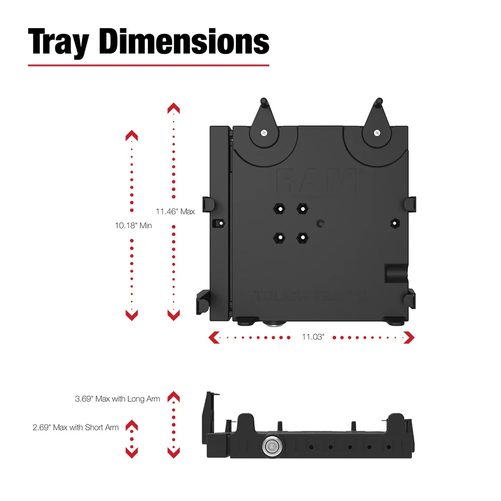 RAM Mount RAM No-Drill Laptop Mount f/Ford E-Series Van [RAM-VB-119-SW3] - Image 3