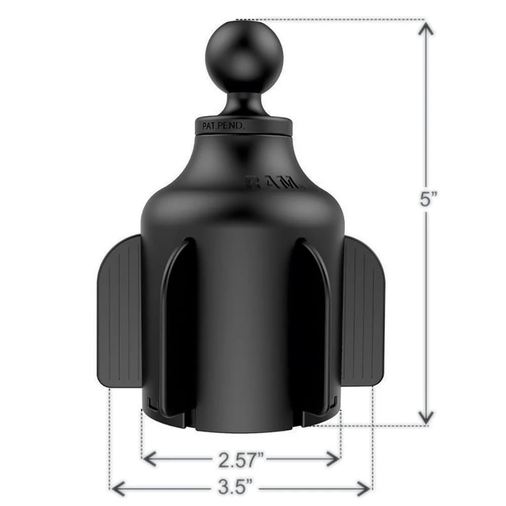 RAM Mount RAM Stubby Cup Holder Ball Base [RAP-B-299-4U] - Image 3
