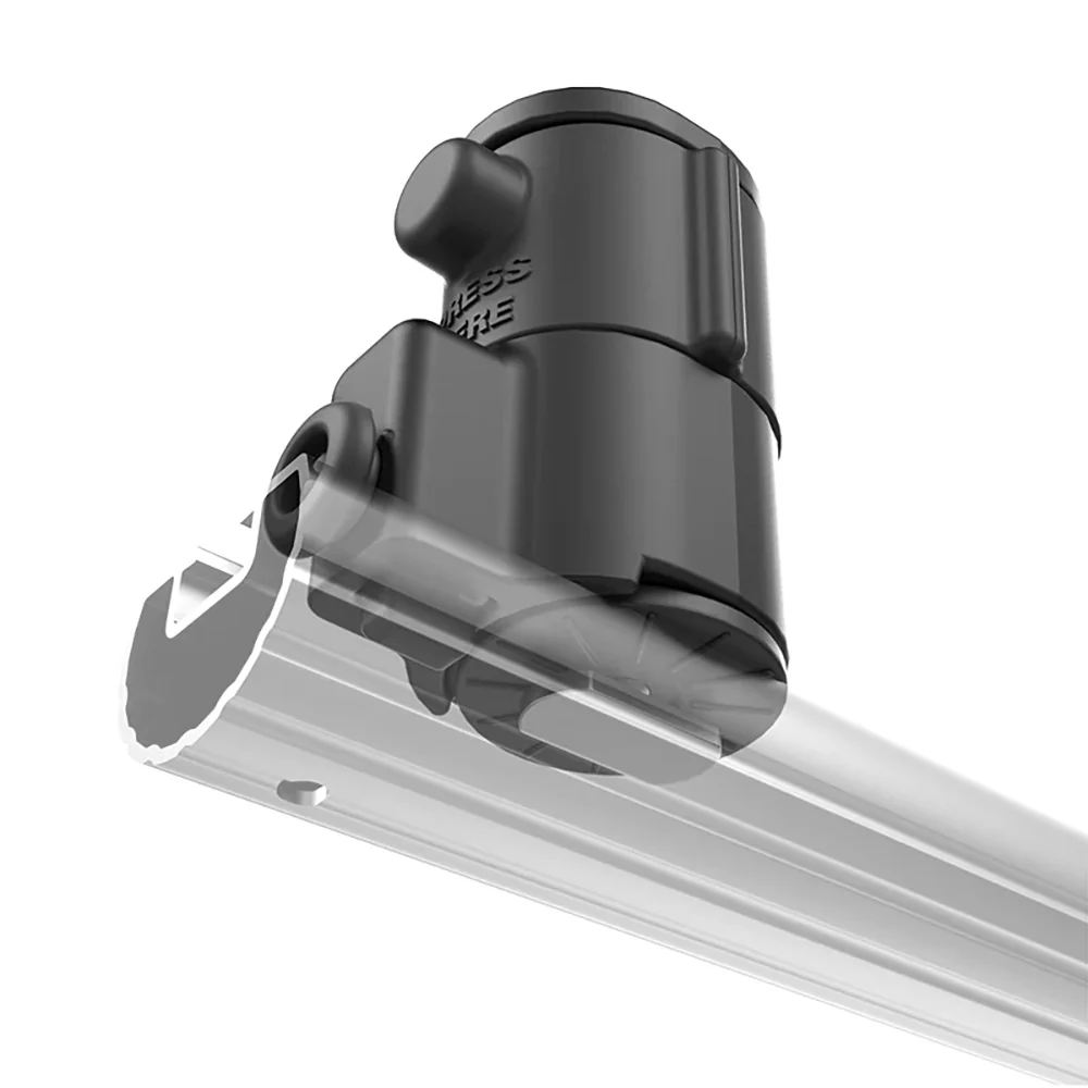 RAM Mount RAM Tube Jr. Holder w/Universal Adapt-A-Post Track Base - 4" Post [RAP-390-SAAPUTU] - Image 2