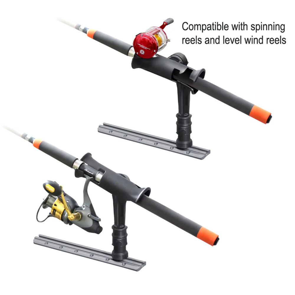 RAM Mount RAM Tube Jr. Rod Holder w/ 4" Post & Adapt-A-Post Track Mounting Base [RAP-390-SAAPU] - Image 2