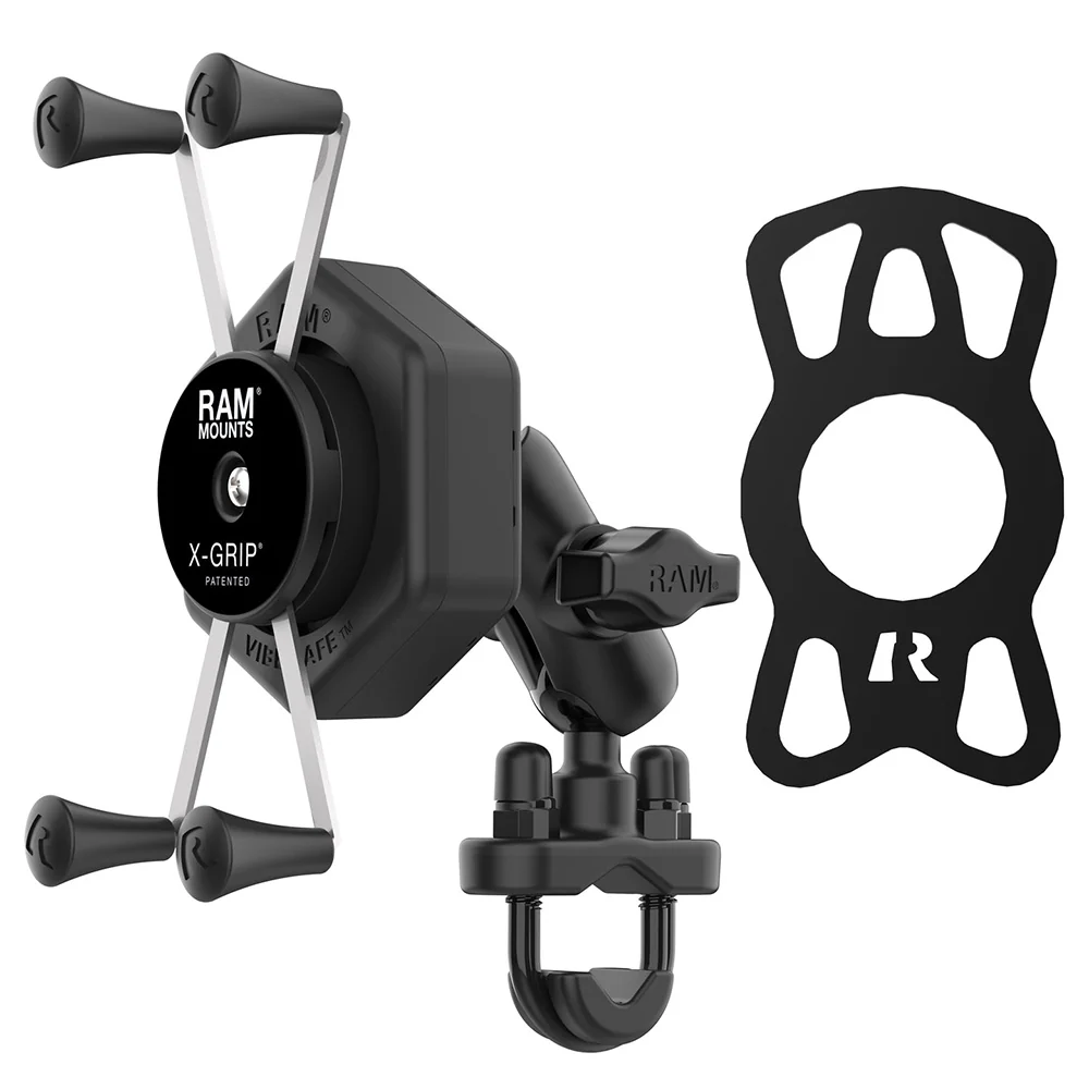 RAM Mount RAM X-Grip Large Phone Mount w/Vibe-Safe  U-Bolt Base - Short [RAM-B-149Z-A-UN10-462] - Image 2