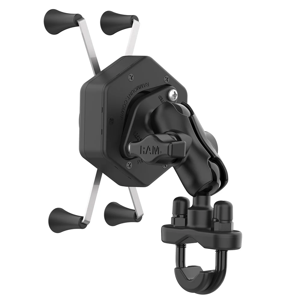 RAM Mount RAM X-Grip Large Phone Mount w/Vibe-Safe  U-Bolt Base - Short [RAM-B-149Z-A-UN10-462] - Image 3