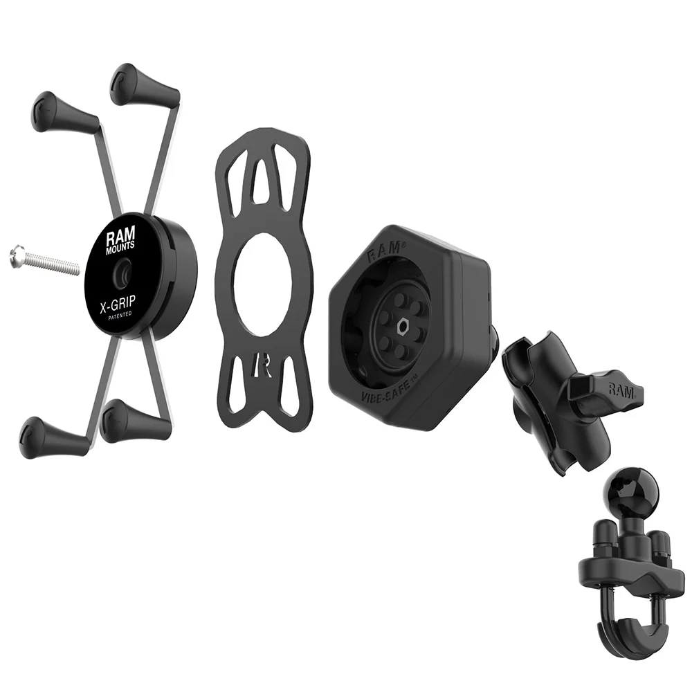 RAM Mount RAM X-Grip Large Phone Mount w/Vibe-Safe  U-Bolt Base - Short [RAM-B-149Z-A-UN10-462] - Image 4
