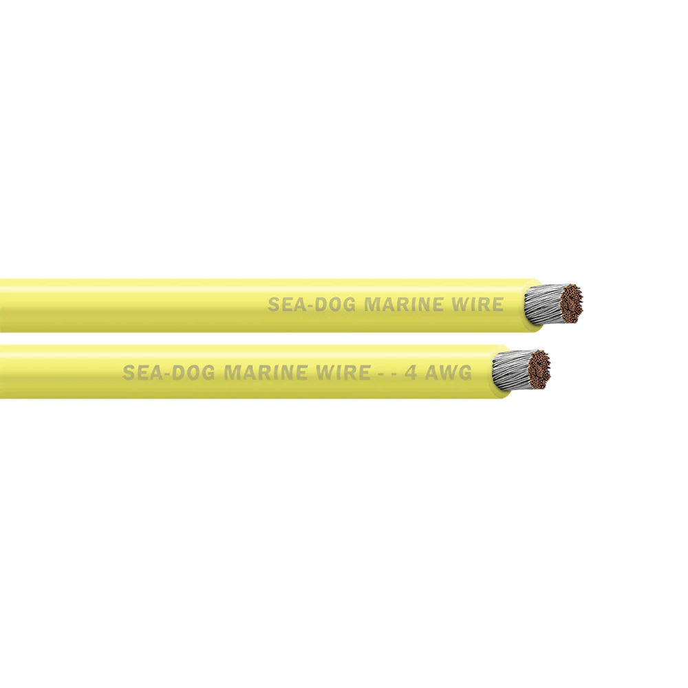 Sea-Dog 4 AWG Yellow Battery Cable - 500' [8004037]