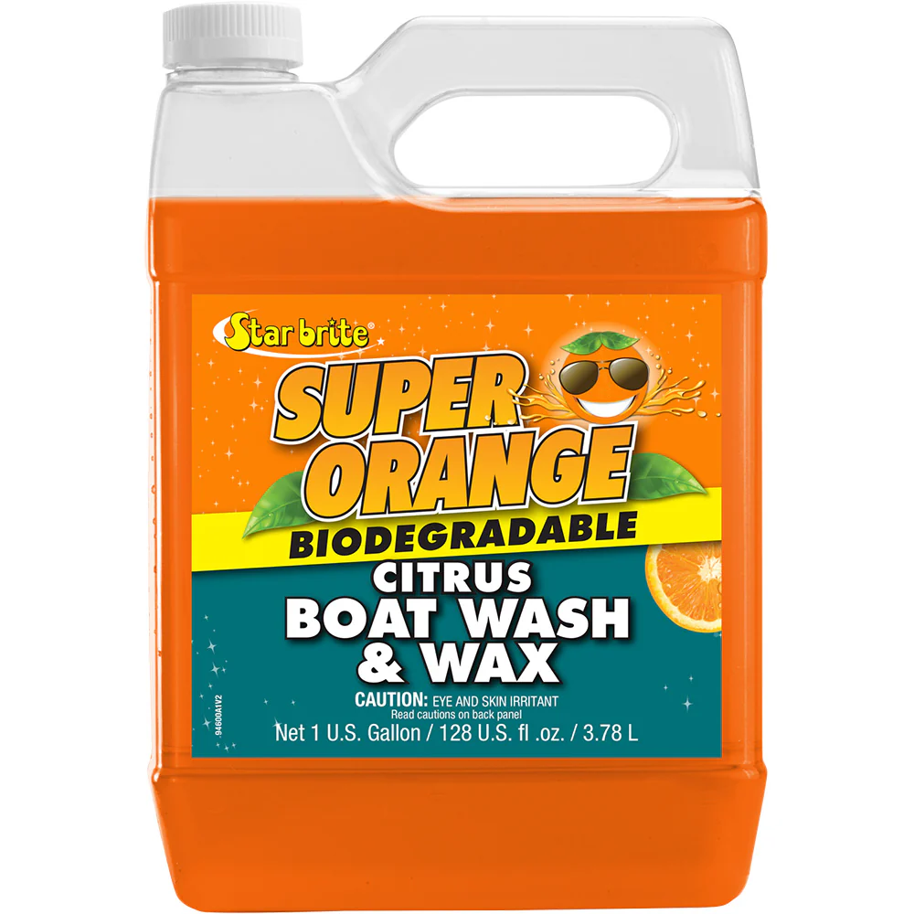 Star brite Super Orange Citrus Boat Wash  Wax - Fresh  Salt Water - 1 Gallon [94600]