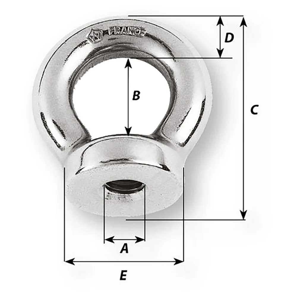 Wichard 1/4 Eye Nut - 1/2" Diameter [6331W] - Image 2
